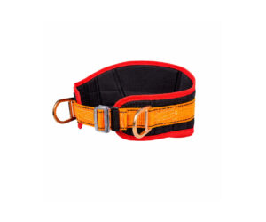 Cinturón de sujeción C10 con dos puntos de enganche y faja acolchada de sujeción. Cinturón de sujeción según norma EN 358:2018.