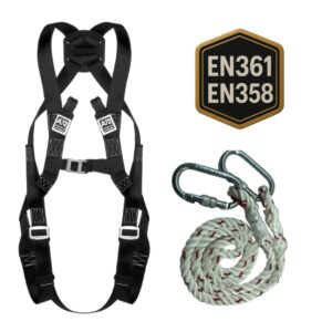 Kit Arnés Anticaídas Profesional EN361EN358 con Cuerda Kit Arnés Anticaídas Básico