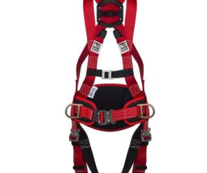 arnés anticaídas con cinturón de sujeción incorporado. Dispone de dos puntos de enganche anticaídas y dos puntos de enganche de sujeción.