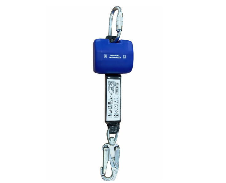 Anticaídas retráctil MIRA BLOCK 2,35metros de cinta.