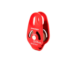 Polea PRO 037 BUS simple con cojinetes de aluminio y con un único anclaje superior que la hace ideal para aplicaciones ligeras.