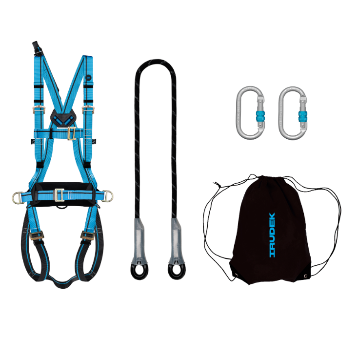 Kit Aralar con arnés, mosquetones y absorbedor de energía
