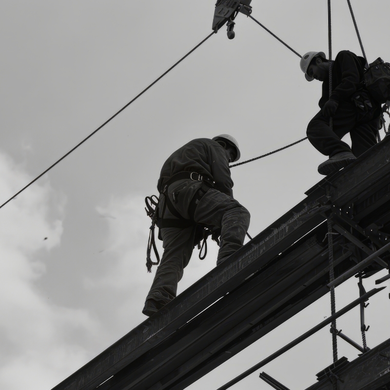 Kit Arnés Anticaídas Profesional EN361/EN358 con Cuerda 1,5 m y 2 Mosquetones de Acero – SKY PRO PLUS - Imagen 4