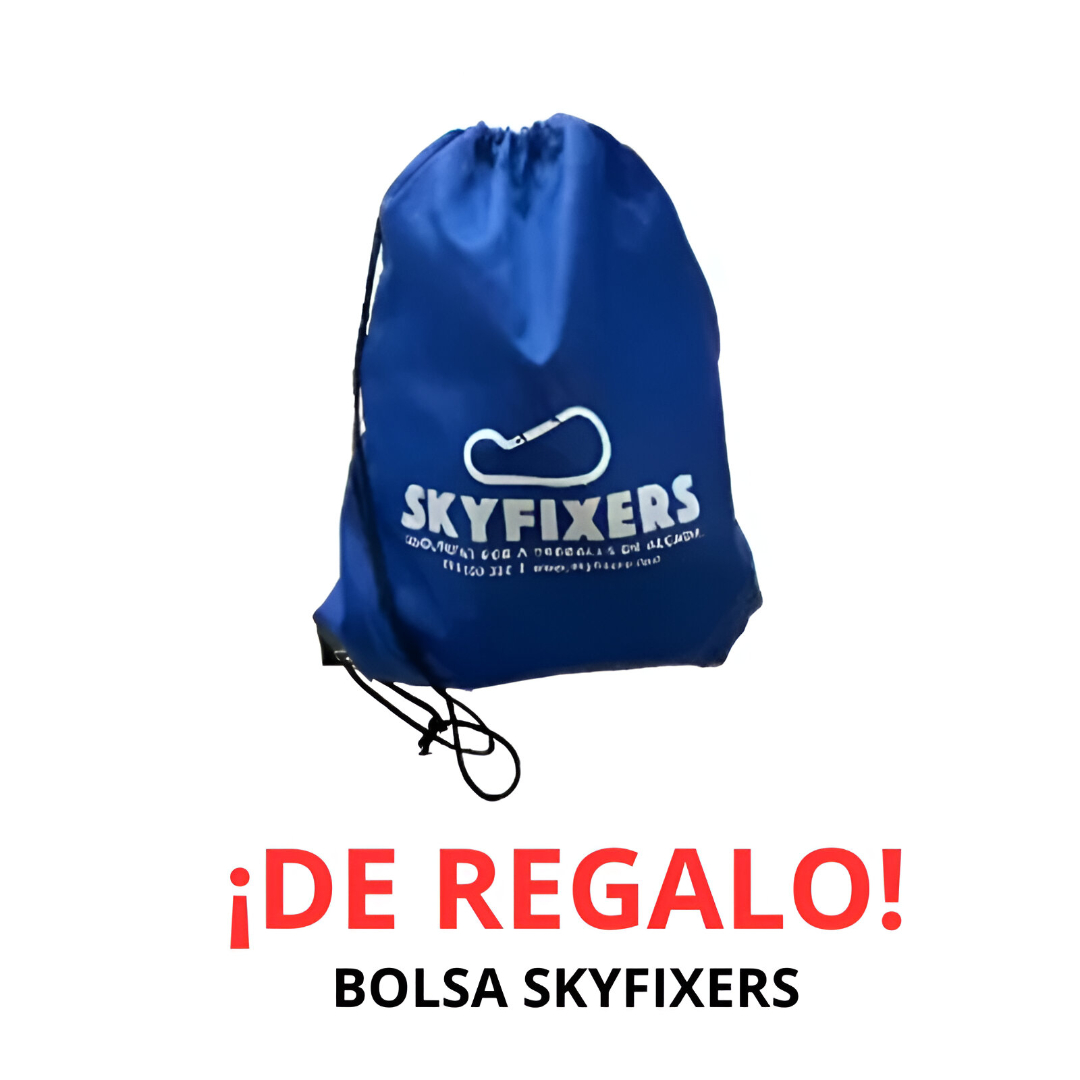 Kit Arnés Anticaídas Profesional EN361/EN358 con Cuerda 1,5 m y 2 Mosquetones de Acero – SKY PRO PLUS - Imagen 3