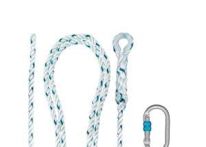 Tramos de cuerda trenzada de 14mm de diámetro con guardacabo plástico.