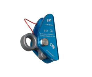 Anticaídas Deslizante Ligero • Circulación Óptima sobre cuerda semiestática Boa • Bloqueo Inmediato en caso de caída • Fijo: Solo se introduce por un extremo de la cuerda