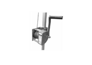 Dispositivo SF-WN-801 con manivela para manejar cargas hasta 120 Kg con 20 metros de cable. Incluye soporte de acoplamiento para el trípode SF-TP-800