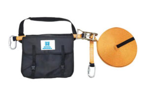Linia de vida transportable para tres usuarios